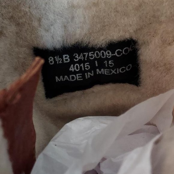 NIB Frye Valerie tall belted boots, cognac, fully fur lined!  8.5 (more like 8) - Picture 6 of 13